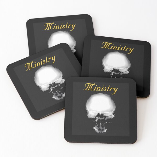Item preview, Ministry Band White Glowing Skull designed and sold by FABRICOS.