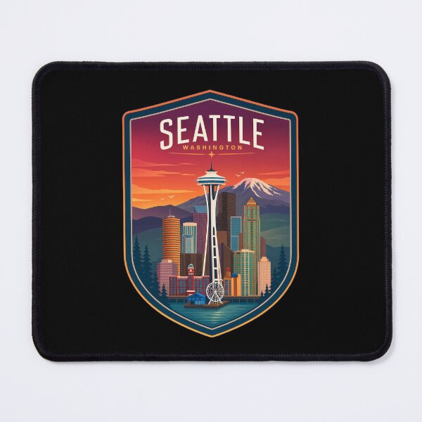 Item preview, Seattle Washington State Travel Cityscape designed and sold by FrontierCosmic.