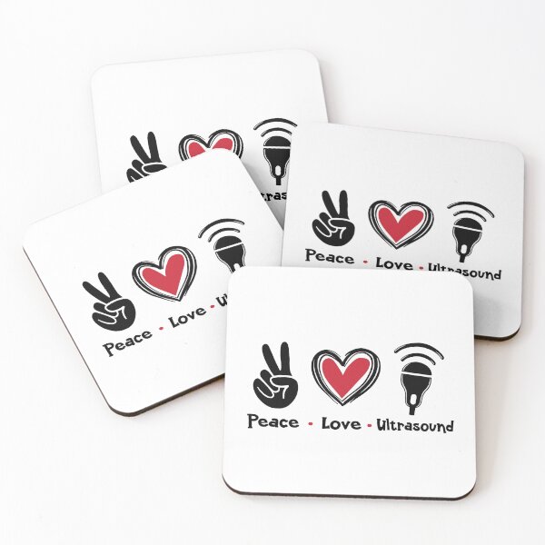 Item preview, Peace Love Ultrasound Sonographer Medical Imaging designed and sold by teeperfect.