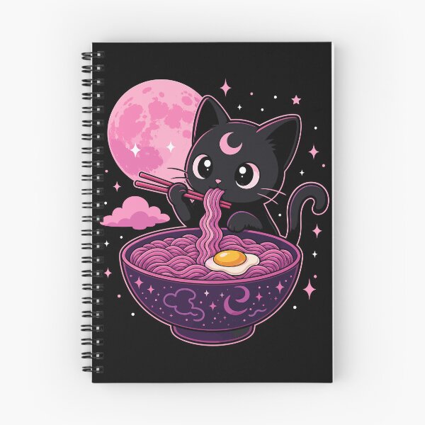 Item preview, Funny Cat Eating Ramen Aesthetic Japanese Art designed and sold by DuDuChben.