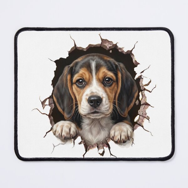 Item preview, Cute Beagle Breaking Through Wall designed and sold by StackedPixels.