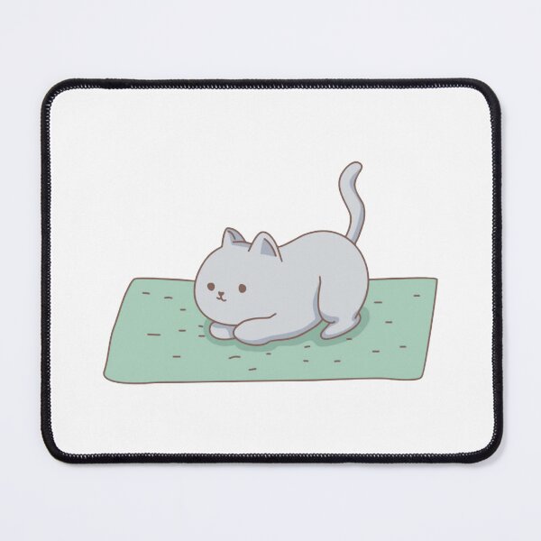 Item preview, Cozy Yoga Cat Funny Lazy Mat Stretching Graphic designed and sold by bouncycatart.