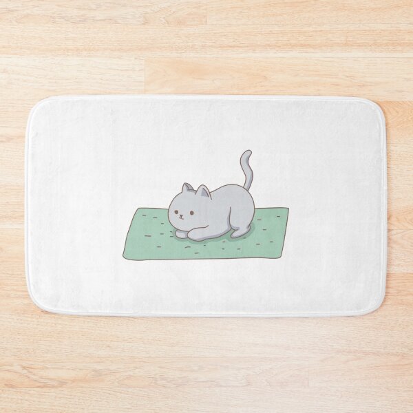 Item preview, Cozy Yoga Cat Funny Lazy Mat Stretching Graphic designed and sold by bouncycatart.