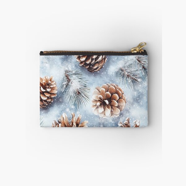 Item preview, Rustic Pinecones in Snow Pattern designed and sold by BackTWO.