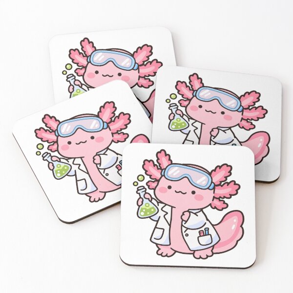 Item preview, Cute Axolotl Scientist Chemistry Lab Kawaii Science designed and sold by EntropyThreads.