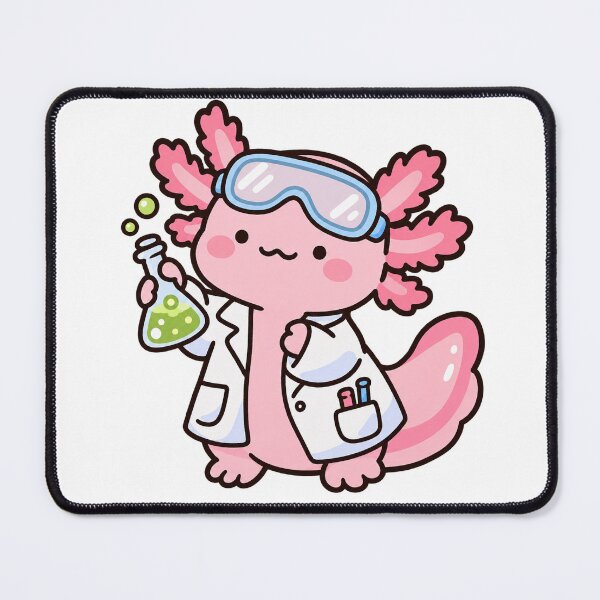 Item preview, Cute Axolotl Scientist Chemistry Lab Kawaii Science designed and sold by EntropyThreads.