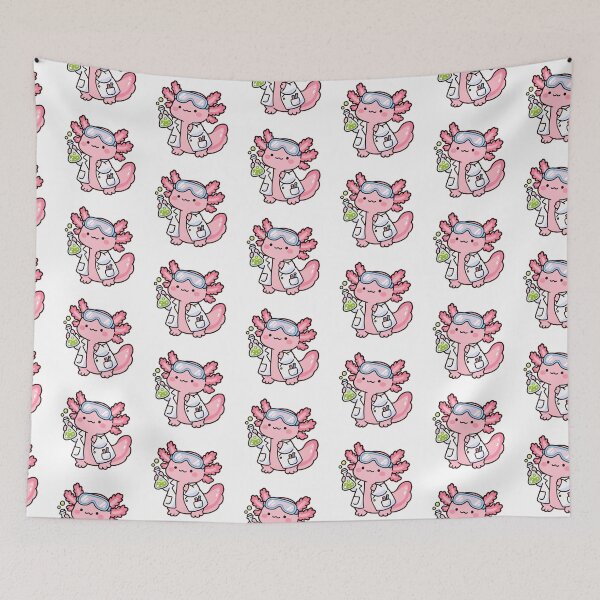 Item preview, Cute Axolotl Scientist Chemistry Lab Kawaii Science designed and sold by EntropyThreads.