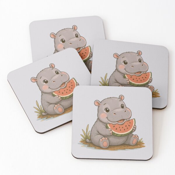 Item preview, Watermelon Cutie Hippo designed and sold by MellowMunchkins.