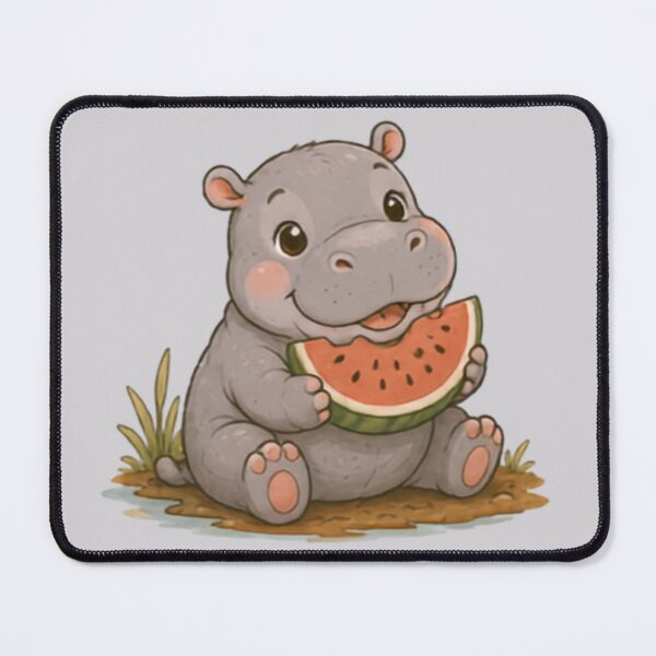 Item preview, Watermelon Cutie Hippo designed and sold by MellowMunchkins.