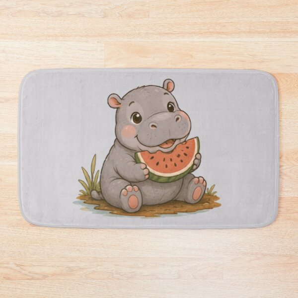 Item preview, Watermelon Cutie Hippo designed and sold by MellowMunchkins.