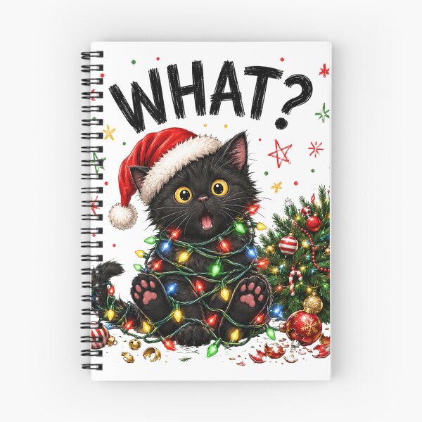 Item preview, Qué Navidad de Gato Negro – Divertido Diseño Navideño designed and sold by BackTWO.