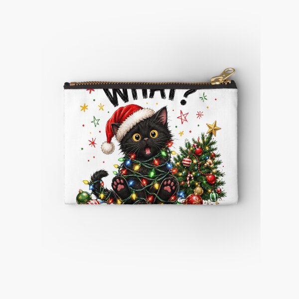 Item preview, What Black Cat Christmas – Funny Holiday Design designed and sold by BackTWO.