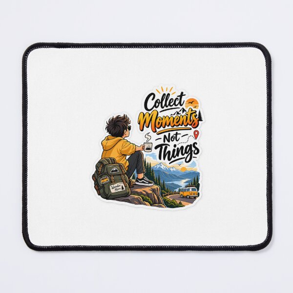 Item preview, Collect Moments Not Things – Adventure Travel Wanderlust Sticker designed and sold by Humpty143.