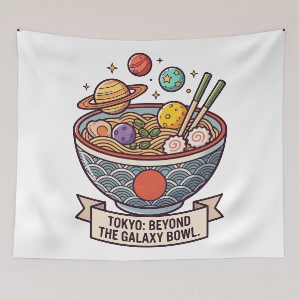 Item preview, Tokyo Beyond The Galaxy Bowl Cosmic Ramen designed and sold by Amir Faysal.