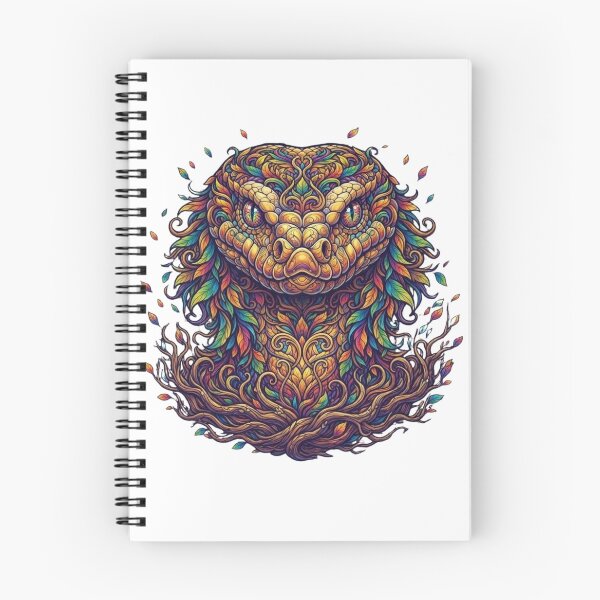 Item preview, Vibrant Botanical Snake Colorful Fantasy Serpent Art designed and sold by KTD28_SHOP.