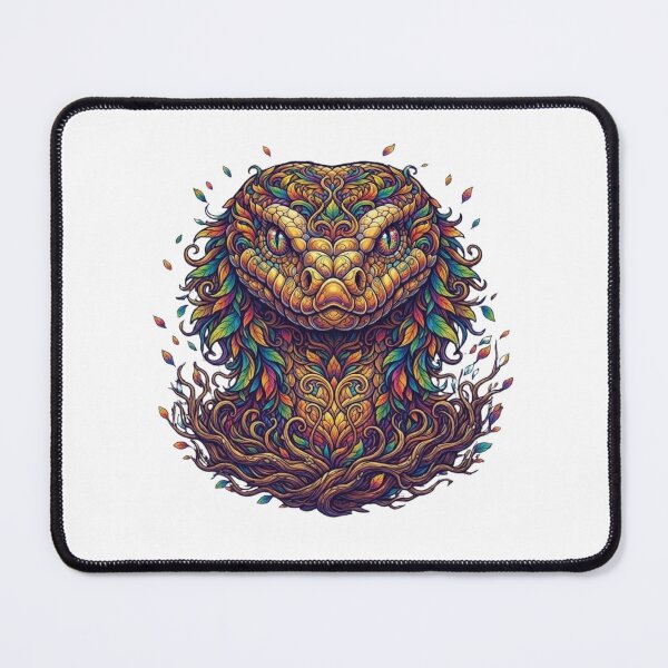 Item preview, Vibrant Botanical Snake Colorful Fantasy Serpent Art designed and sold by KTD28_SHOP.