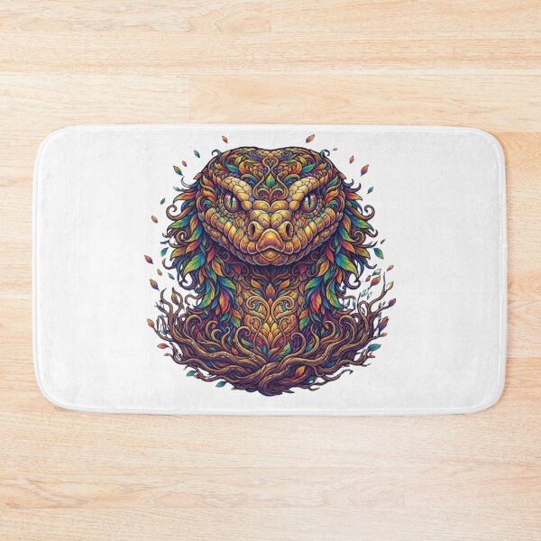 Item preview, Vibrant Botanical Snake Colorful Fantasy Serpent Art designed and sold by KTD28_SHOP.