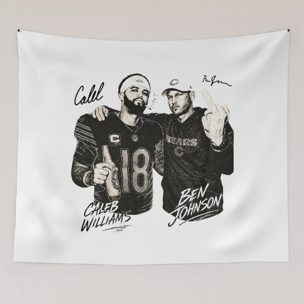 Item preview, Caleb Williams y Ben Johnson, fútbol americano de Chicago de época (récord pirata). designed and sold by KrutzMohammad.