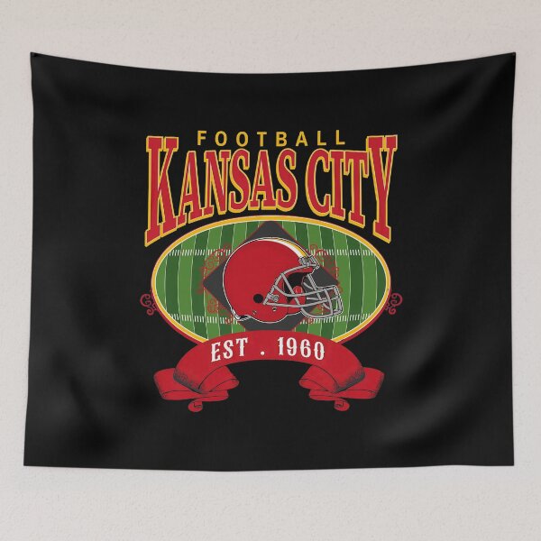 Item preview, KC Football Vintage Retro Helmet Fan designed and sold by JenniferC26387.