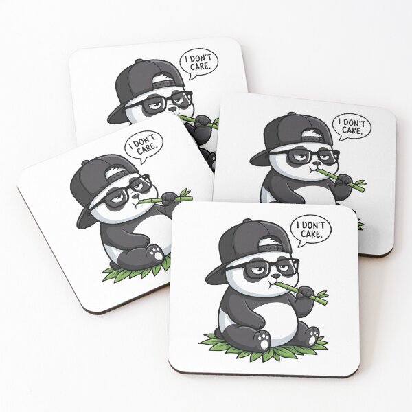 Item preview, I Don't Care Attitude Panda designed and sold by WearTheVibe Store.