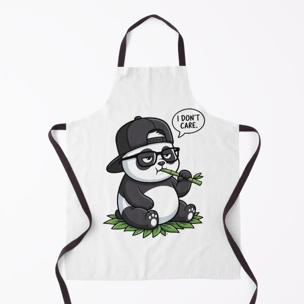 Item preview, I Don't Care Attitude Panda designed and sold by WearTheVibe Store.