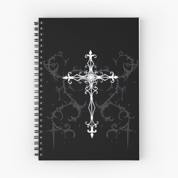 Item preview, Gothic Filigree Cross - Cyber Sigilism & Whimsigoth Dark Art designed and sold by BrontesWhimsyStore.
