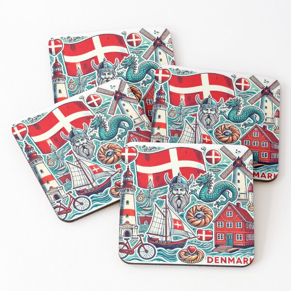 Item preview, Denmark Travel Souvenir – Danish Culture Art designed and sold by ChicClicker.