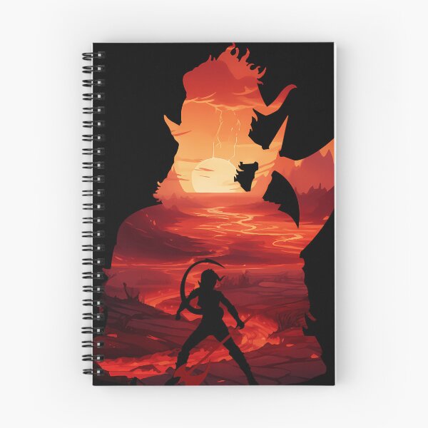 Item preview, Baldurs Gate 3 Karlach Red Landscape Silhouette designed and sold by WildaLively.