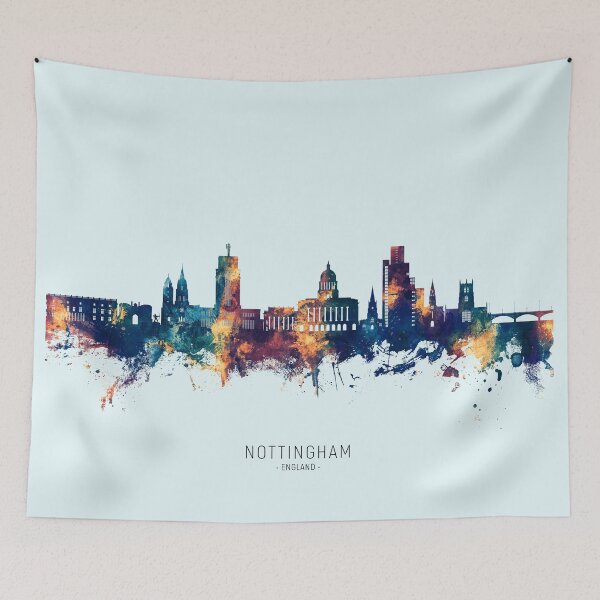 Item preview, Nottingham England Skyline designed and sold by ArtPrints.