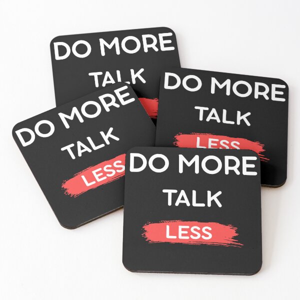 Item preview, Do More Talk Less Motivational T-Shirt designed and sold by Mrali9914.