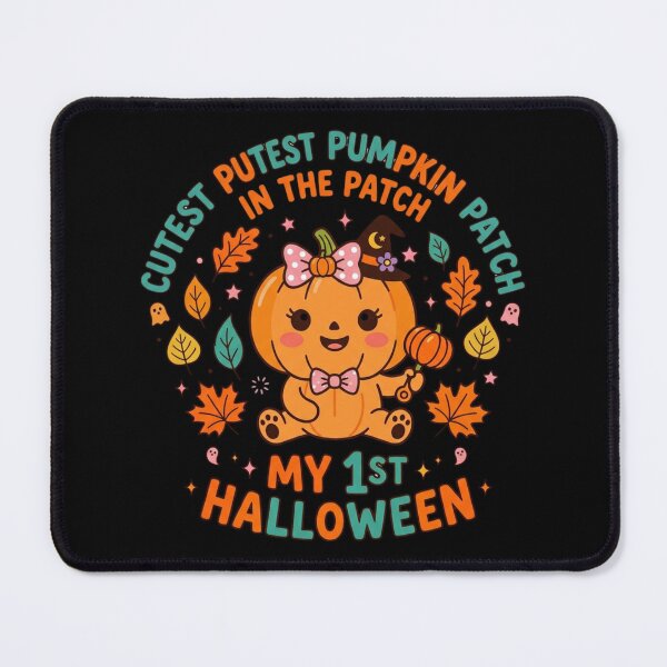 Item preview, Cutest Pumpkin In The Patch My First Halloween Cute Baby Girl Milestone designed and sold by KreatoLab.