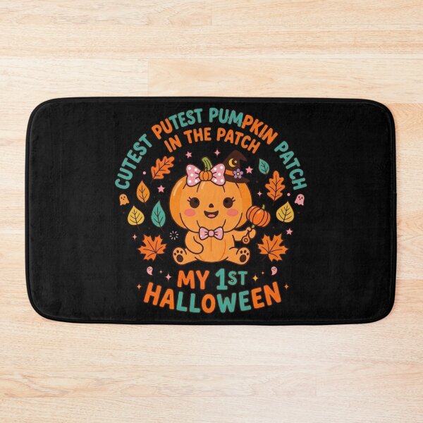 Item preview, Cutest Pumpkin In The Patch My First Halloween Cute Baby Girl Milestone designed and sold by KreatoLab.