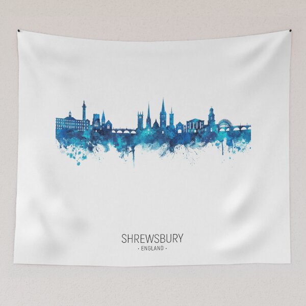 Item preview, Shrewsbury England Skyline designed and sold by ArtPrints.