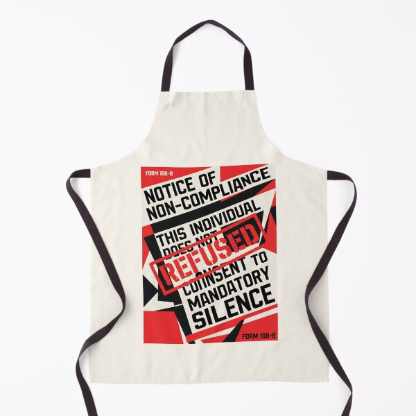 Item preview, Mandatory Silence - Propaganda Typography Poster Art designed and sold by SplashTastic.