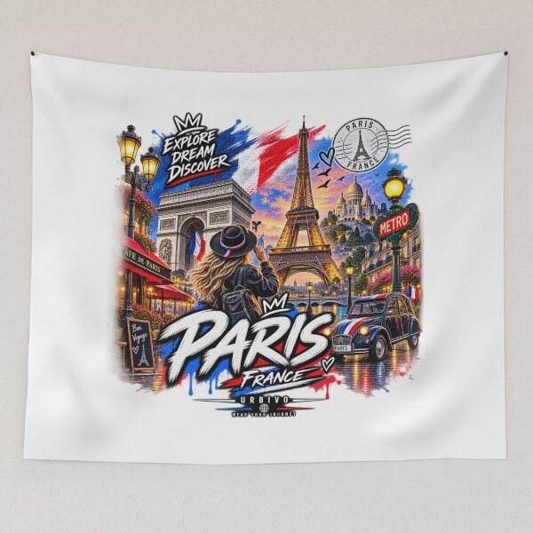 Item preview, Paris France Streetwear – Eiffel Tower Urban City | URBIVO designed and sold by URBIVO.