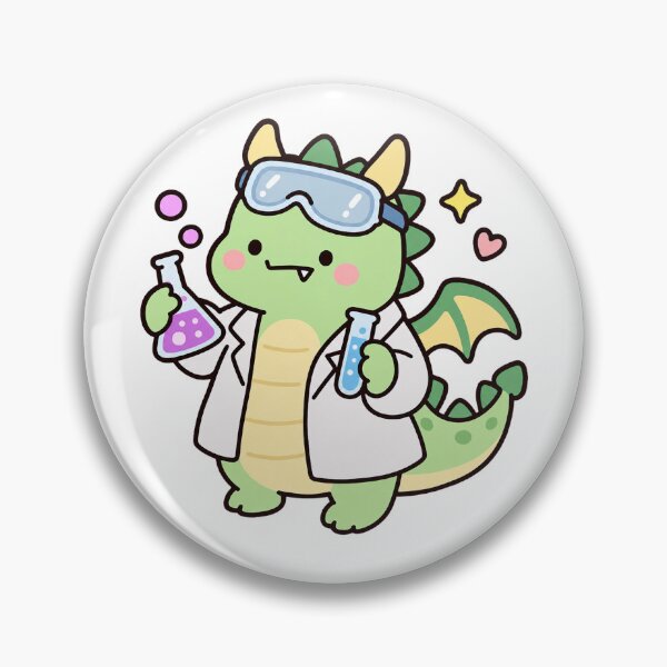 Item preview, Cute Scientist Dragon Chemistry Lab Kawaii Science designed and sold by EntropyThreads.