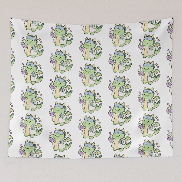 Item preview, Cute Scientist Dragon Chemistry Lab Kawaii Science designed and sold by EntropyThreads.