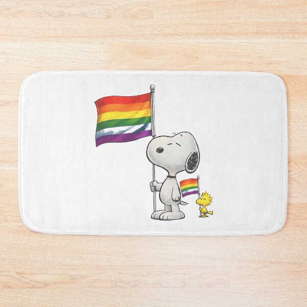Item preview, Snoopy & Woodstock Pride Flag Support  designed and sold by apamictryArt.