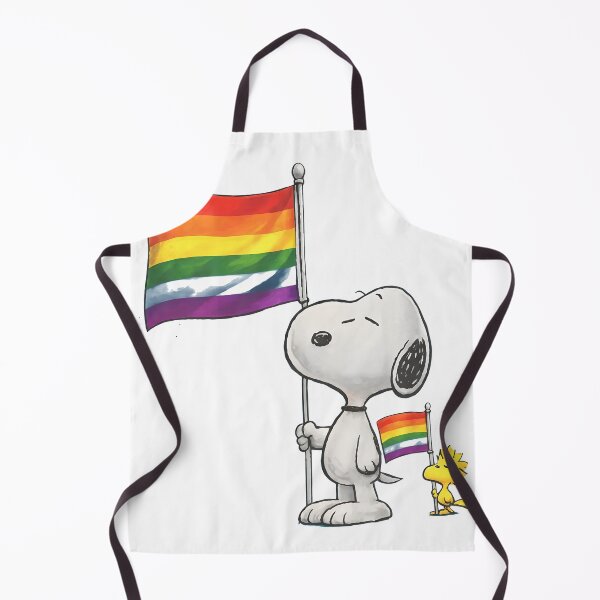 Item preview, Snoopy & Woodstock Pride Flag Support designed and sold by apamictryArt.
