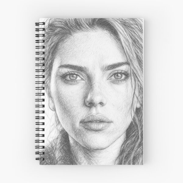 Item preview, Black and White Pencil Sketch Female Portrait - Realistic Fine Art Drawing designed and sold by Leon Woods Pencil Art.