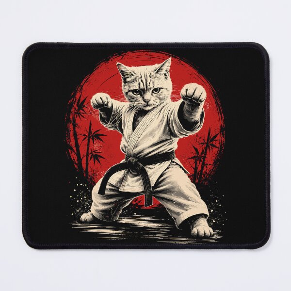 Item preview, Karate Cat Funny Cat Meme Martial Art designed and sold by Izanmie.