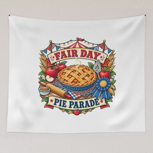 Item preview, Fair Day Pie Parade County Baker Art designed and sold by CheerfulNest.