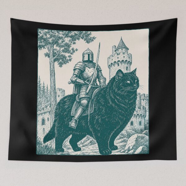 Item preview, Knight Cat Rider designed and sold by Felipe-barg.