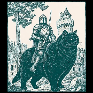 Artwork thumbnail, Knight Cat Rider by Felipe-barg
