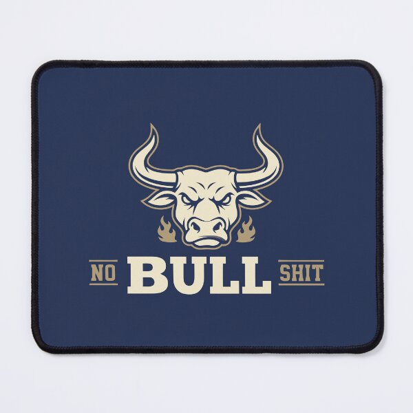 Item preview, No Bullshit Flaming Bull Mascot designed and sold by Amir Faysal.