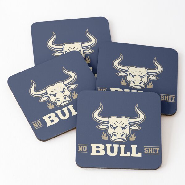 Item preview, No Bullshit Flaming Bull Mascot designed and sold by Amir Faysal.