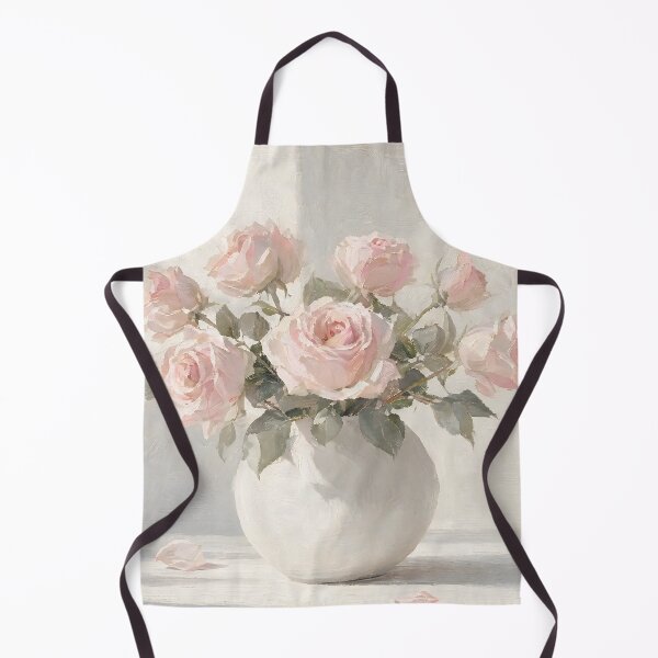 Item preview, Soft Pink Roses Minimalist Vase Painting designed and sold by ArtAmbience.