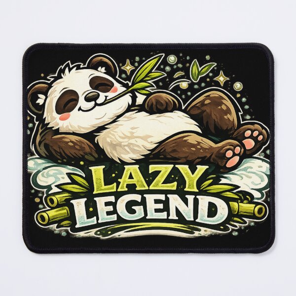 Item preview, Lazy Legend – Relaxed Panda Bamboo Design designed and sold by ArtisticHeart21.