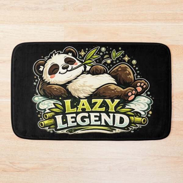 Item preview, Lazy Legend – Relaxed Panda Bamboo Design designed and sold by ArtisticHeart21.