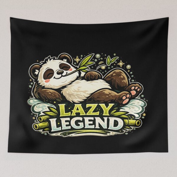 Item preview, Lazy Legend – Relaxed Panda Bamboo Design designed and sold by ArtisticHeart21.